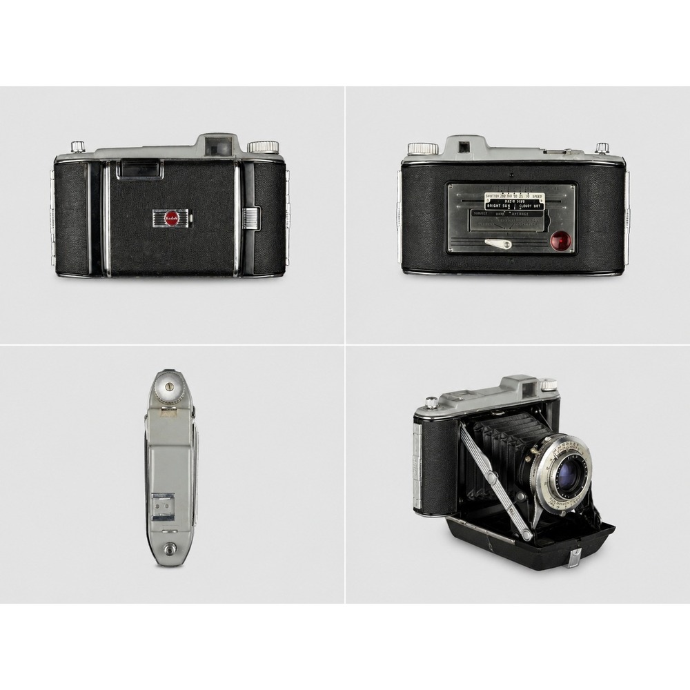 Vintage Kodak Signet 35 35mm Rangefinder Camera with Leather Case Black Silver